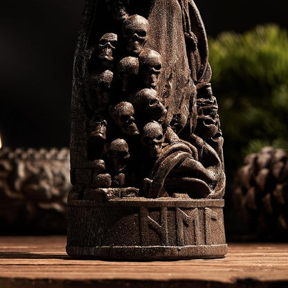 Hel Norse Goddess, Hel Viking Goddess, Pagan Altar Figure, Norse Gods, Pagan Statue, Scandinavian Goddess, Viking Statue, Norse Pantheon (Black)