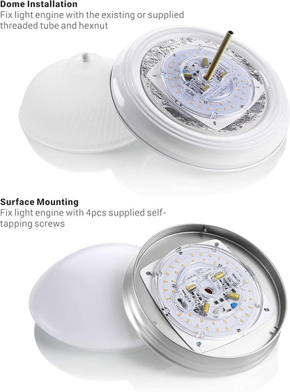 5.5" LED Light Engine, 23W 1700LM, 3000K Warm White, Retrofit Module for Ceiling Lights, Ceiling Fans, Pendants, Lanterns, Garden Lights, UL/ES/JA8 Certified