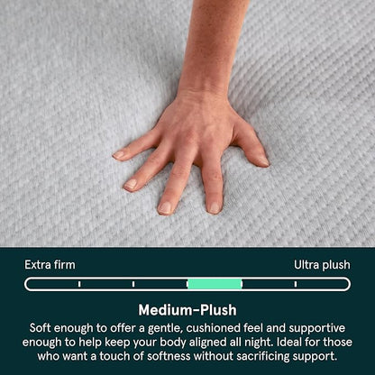Tuft & Needle Kin Medium Plush 10" Twin Hybrid Mattress, Cooling, Pressure Relief, and Individually-Wrapped Coils, 100 Night Trial, Fiberglass-Free, CertiPUR-US, 10-Year Limited Warranty