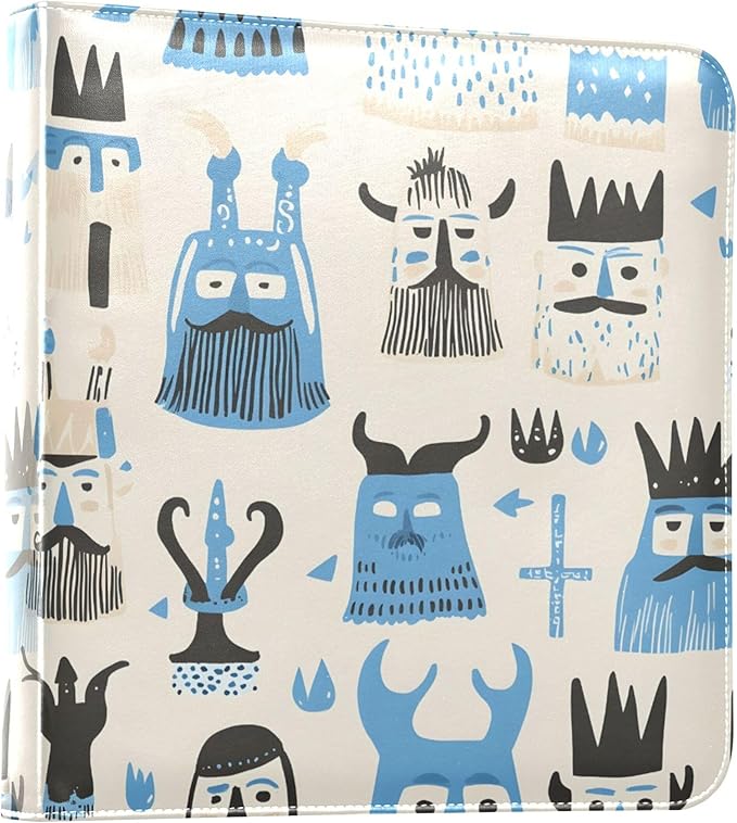 xigua Scandinavian Viking Photo Album Self Adhesive Scrapbook with 20 Detachable Sheet, DIY Album for Family Wedding Anniversary Baby Vacation Travel