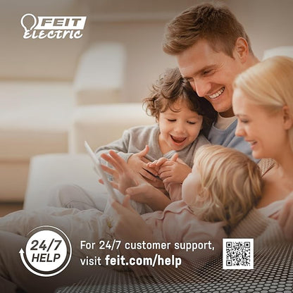 Feit Electric Smart BR30 Wifi Bulb, 5000K Daylight, 2.4GHz WIFI, No Hub Needed, Works with Alexa and Google Home Assistant, App Control, Dimmable, 65W Equivalent, Flood Light Smart Bulb, BR30/950CA/AG