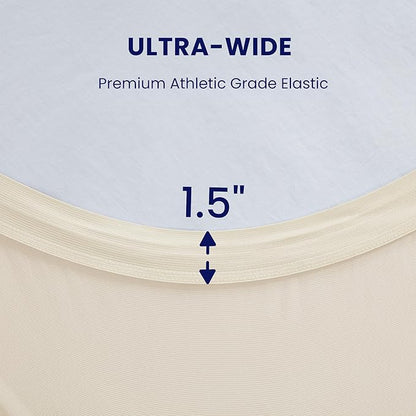 SLEEP ZONE Cooling Mattress Topper California King, Premium Zoned Cool Mattress Pad Cover, Padded Mattress Protector Breathable Washable, Deep Pocket 8-21" (Beige, Cal King)