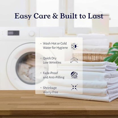California Design Den Twin Bed Sheets Set - 400 Thread Count Sateen, Natural 100% Cotton Bedsheets, Deep Pockets with All Around Elastic, Soft, Cool and Durable Bedding - Silver