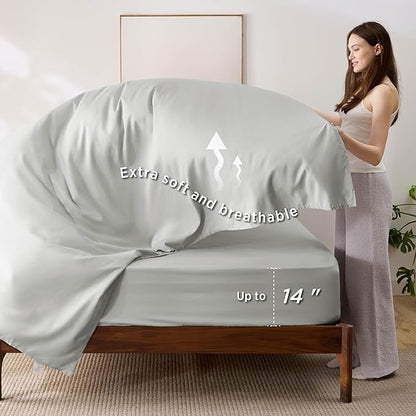 Bedsure Full Size Comforter Set - 7 Pieces Reversible Burnt Orange Bedding, Full Size Bed Set for All Seasons, Bed in a Bag with Down Alternative Comforter, Sheets, Pillowcases & Shams