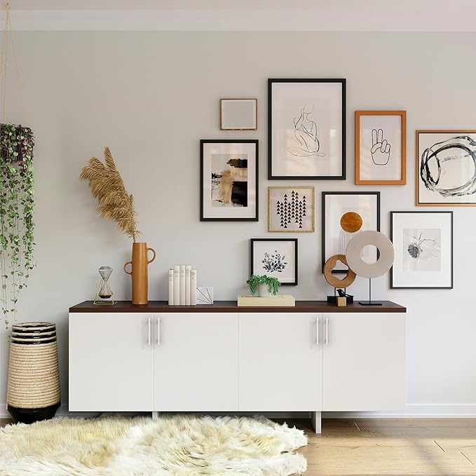 10 Pack 3.75 Inch(96mm) Kitchen Cabinet Handles Brushed Satin Nickel Cabinet Pulls Kitchen Cabinet Hardware Drawer Pulls for Cupboard Wardrobe