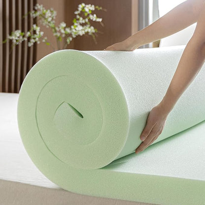 ZINUS 4 Inch Green Tea Memory Foam Mattress Topper, Smaller, More Convenient WonderBox Packaging, Pressure-Relieving Layers, CertiPUR-US Certified, Queen