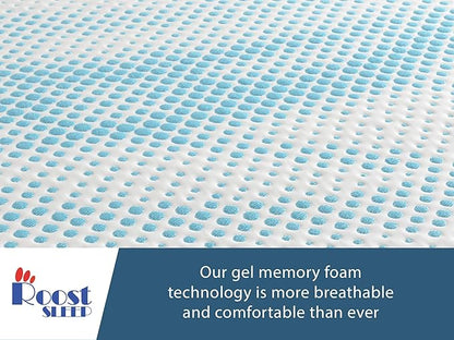 Roost Sleep Cool Cloud Supreme 3 Inch Gel Memory Foam King Mattress Topper – Cooling, Ventilated Design for Back and Pressure Relief