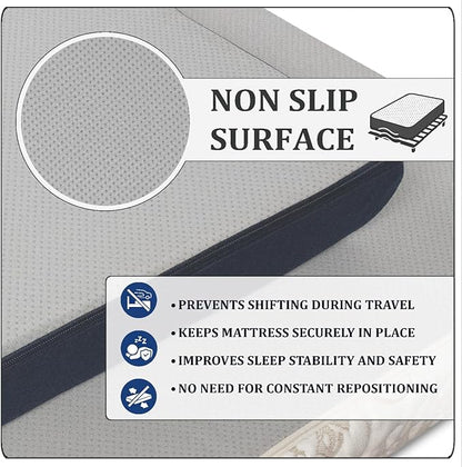 Foamma 2" x 42" x 80" Water Resistant Gel Memory Foam RV Bunk Mattress, Firm High Density Foam Base, Comfortable and Durable Polyester Cover, Truck, Camper, Travel Trailer, Made in USA!