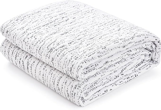 Subrtex Mattress Topper Cover Queen Size 3 Inch (Only Cover) Mattress Topper Protector Bedding Removable Encasement with Zipper Closure