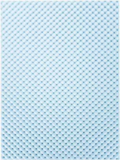 Best Price Mattress 1.5 Inch Egg Crate Memory Foam Mattress Topper, Cooling Gel Infusion, Twin, Dorm Essentials, Blue