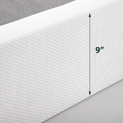 ZINUS 9 Inch Box Spring with Cover, No Assembly Mattress Foundation, Sturdy Metal Structure, Twin XL, White