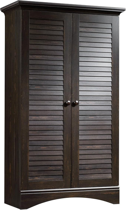Sauder Harbor View Storage Cabinet/ Pantry cabinets, Antiqued Paint finish