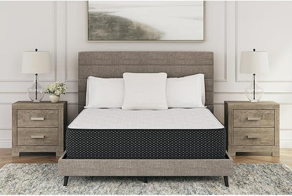 Signature Design by Ashley Limited Edition Plush 12 Inch Hybrid Mattress with Gel Memory Foam and Edge Support for Cool Sleep and Pressure Relief, Full, Fiberglass Free, Mattress In A Box