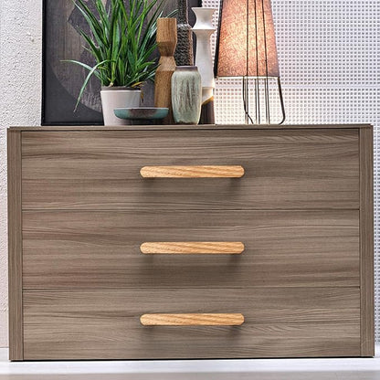 Burlywood Round 5 in 8 pcs Wooden Drawer Pulls Handle pulls for cabinets Kitchen Cabinet Drawer pulls Cabinet Door Pull