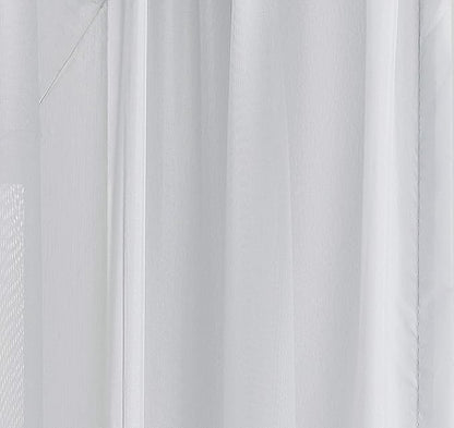 LinenZone Silver Window Scarf Valance in 288 Inch Size. Use Window Scarves as Canopy Bed or Backdrop Curtains, Curtain Scarf, or Sheer Fabric for Draping. (Amazing 55 x 288, Silver)