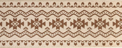 Custom Length Cut to Size Tribal Ethnic Southwestern Inspired Hallway Runner Rug, Non Slip Rubber Backed, 31 inch Wide X Customized Length, Aztec Beige, 31 inch X 30 feet