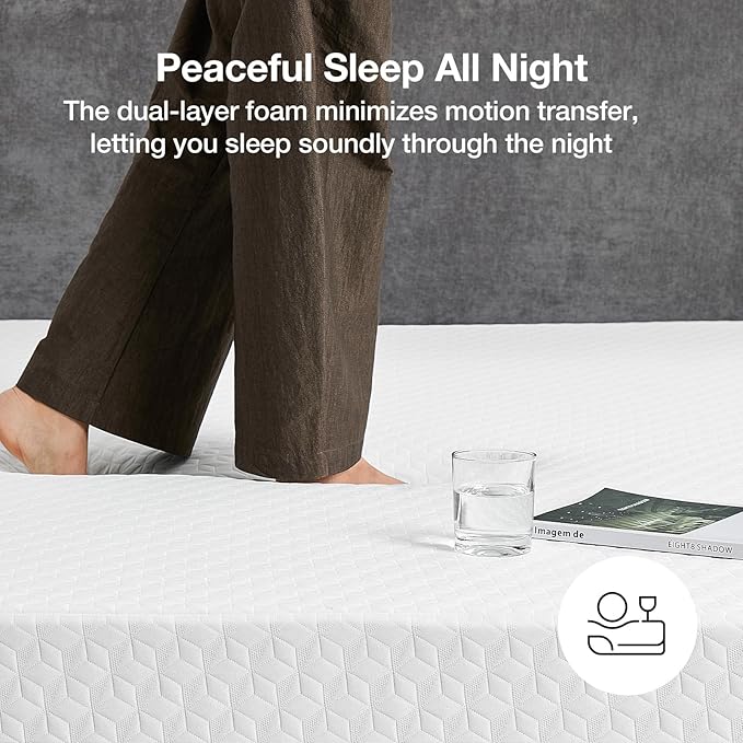 Novilla King Size Mattress, 10 Inch Memory Foam Mattress King for Pressure Relief & Comfort Sleep, Removable Washable Cover,CertiPUR-US Certified Mattresses in a Box, Plush