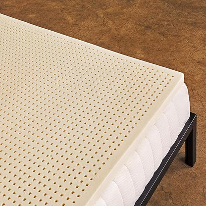 Pure Green Natural Latex Mattress Topper - Firm - 1 Inch - Full Size (GOLS Certified Organic)