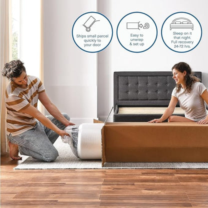 Classic Brands Cool Gel Ventilated Memory Foam 10-Inch Mattress | CertiPUR-US Certified | Bed-in-a-Box, Twin XL