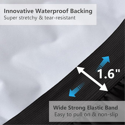 Twin XL Mattress Pad Waterproof, Soft Cooling Mattress Topper for College Dorm, Extra Long Twin Mattress Cover Protector Washable, Deep Pocket 8-21" (39x80 inch, Black)