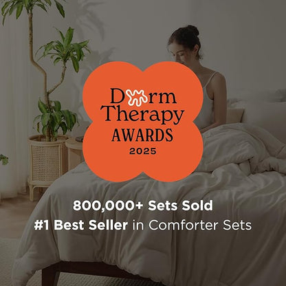 Bedsure Twin/Twin XL Comforter Set - Dark Grey Soft Bedding for All Seasons, Cationic Dyed Bed Set, 2 Pieces, 1 Twin Size Comforter (68"x88") and 1 Pillow Sham (20"x26"+2")