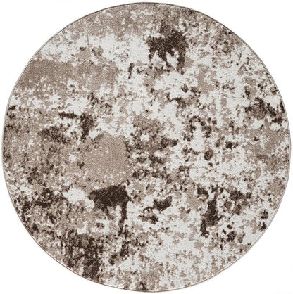 Keen Home Design Area Rugs - 8ft Round Non-Shedding, Abstract Rugs for Kitchen, Living Room, Bedroom, Dining Room, Entryway - Size: 7'10" Round, Multi