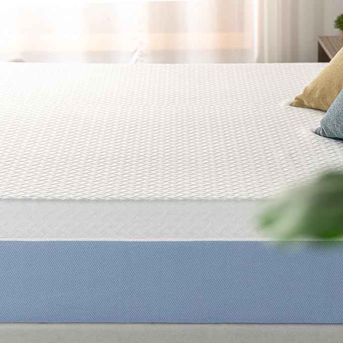 ZINUS 12 Inch Twin Cooling Essential Memory Foam Mattress [NewVersion], Fiberglass Free, Medium Feel, Breathable Cooling Layers, Certified Safe Materials