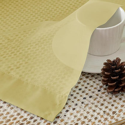 Aiyufeng Yellow Sheer Curtains 2 Panel Sets 84 Inches Long - Transparent Light Weight Soft Yellow Window Treatment Panels for Study Room/Living Room/Guest Room, Per Panel W40 X L84 inches