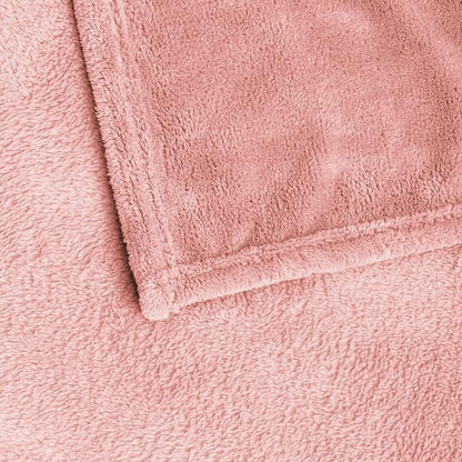 BEDELITE Fleece Blanket King Size Blankets for Bed, Luxury Plush Cozy Fuzzy Blanket 108x90 inches, Super Soft Warm Lightweight Throw Blanket All Seasons Suitable, Pink