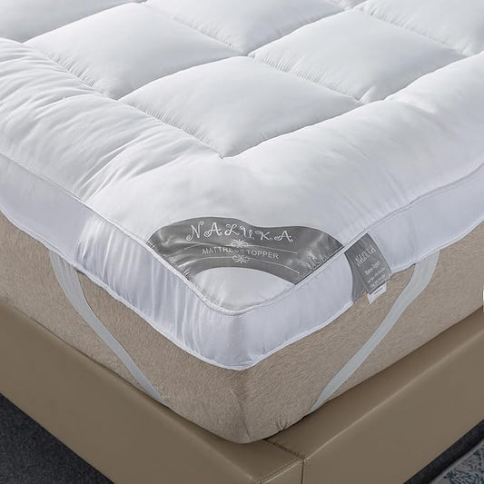Mattress Topper Queen Size Pillowtop Mattress Cover Cooling Mattress Pad 2 Inch Thick