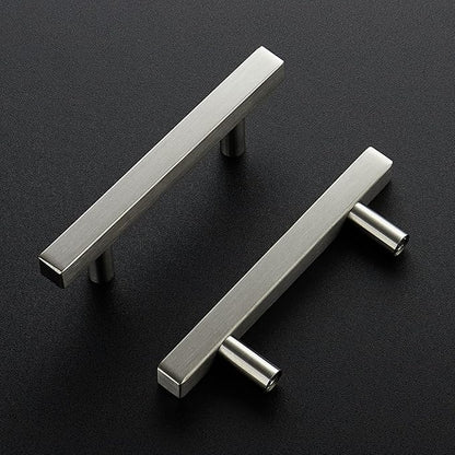 Ravinte 15 Pack Cabinet Handles 3 Inch Brushed Nickel Cabinet Pulls Square Hardware for Kitchen Cabinets - 5 Inch Total Length