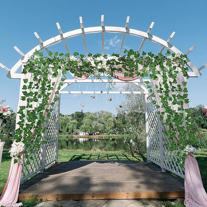 RECUTMS Fake Vines for Room Decor 86 FT Artificial Ivy Garland Hanging Plants Faux Greenery Leaves Bedroom Decor Aesthetic for Wall Wedding Party Home Garden Office Patio Outdoor Decoration(12 Pack)
