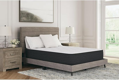 Signature Design by Ashley Limited Edition Plush 12 Inch Hybrid Mattress with Gel Memory Foam and Edge Support for Cool Sleep and Pressure Relief, Full, Fiberglass Free, Mattress In A Box