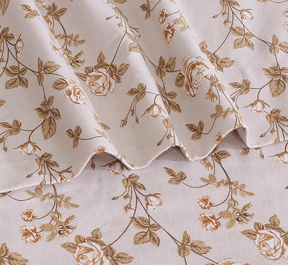 RUVANTI Flannel Sheets Twin Size - 100% Cotton Double Brushed Twin Sheets Set, Deep Pockets 16 Inches, All Seasons Breathable & Extra Soft Bed Sheets, Warm & Cozy, 3 Piece, Dazzale