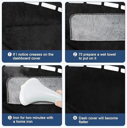 Dashboard Cover Mat Custom Fit for Nissan Altima 2019-2023 2024 2025 2026 (Without HUD) Dash Cover Nonslip Dash Mat Protector Sunshade No Glare Black (Not for 12 inch Display Screen)