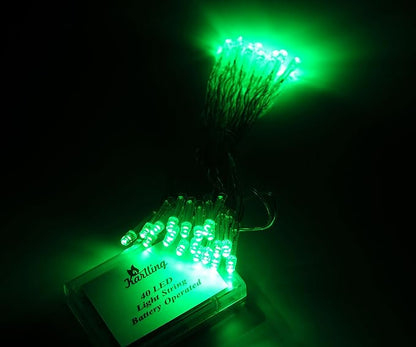 Karlling Battery Operated Green 40 LED Fairy Light String Wedding Party Xmas Christmas Decorations(Green,20 Pack)