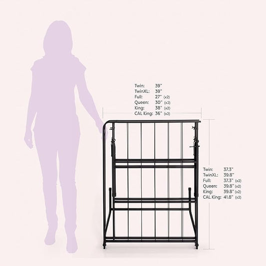 Best Price Mattress 18 Inch Metal Platform Beds w/Heavy Duty Steel Slat Mattress Foundation (No Box Spring Needed)