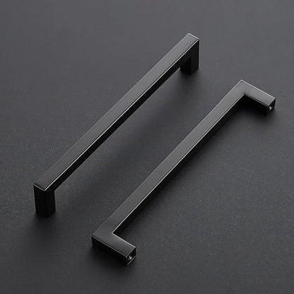 Ravinte 15 Pack Black Cabinet Pulls 7-1/2 Inch Square Kitchen Cabinet Handles Matte Black Kitchen Hardware for Drawer Pulls Drawer Handles Come with Screwdriver