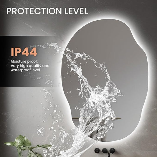 Led Mirror for Bathroom, 25x35 Inch Lighted Mirrors,Backlit Mirror with Bluetooth Speaker, Anti-Fog, Memory Function, 3 Color Temperature, Dimmable Led Bathroom Mirror, Horizontal/Vertical