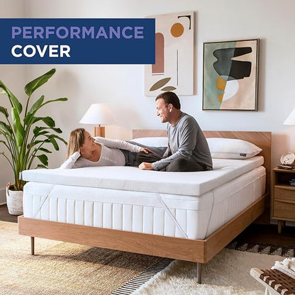 TEMPUR-Adapt (Supreme) 3" Memory Foam Mattress Topper, Full, White