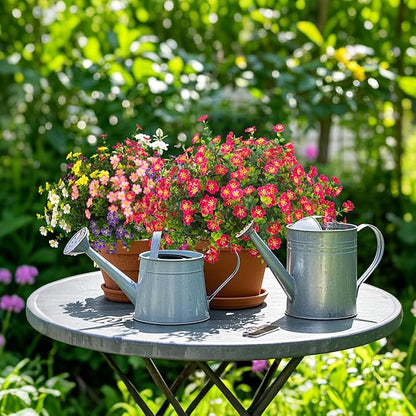 Outdoor Artificial Flowers UV Resistant & Fade Proof, 12 Pack Realistic Fake Flowers for Garden, Patio, Lawn Decor - Weatherproof Plastic Plants (Rose Red)