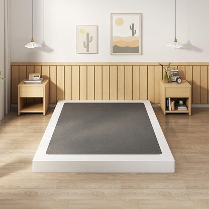 EMODA 4 Inch Box Spring for Queen Bed, 3000 LBS Heavy Duty Metal Mattress Foundation Bed Bas with Fabric Cover, Easy Assembly