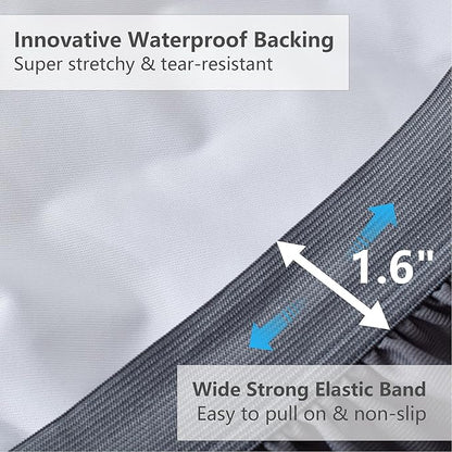 Queen Size Mattress Pad Waterproof, Pillow Top Cooling Mattress Topper Cover, Quilted Fitted Mattress Protector Washable, Deep Pocket 8-21" (60x80 inch, Grey)