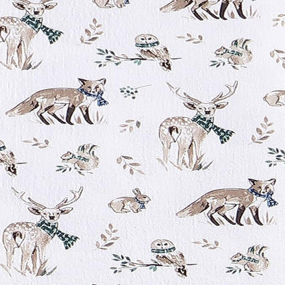 Eddie Bauer - Twin Sheets, Cotton Flannel Bedding Set, Brushed For Extra Softness, Cozy Home Decor (Woodland Friends, Twin)