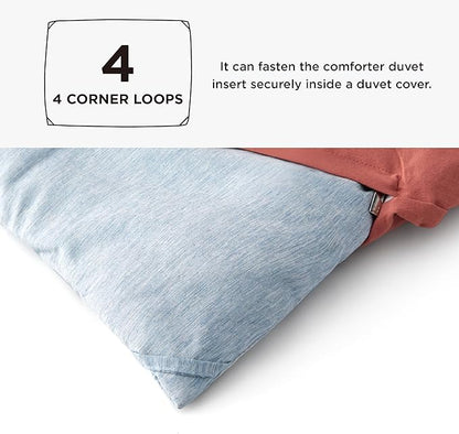 Bedsure Queen Comforter Set - Light Blue Soft Bedding for All Seasons, Cationic Dyed Bed Set, 3 Pieces, 1 Queen Size Comforter (90"x90") and 2 Pillow Shams (20"x26"+2")