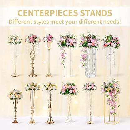 NUPTIO Flower Ball Arrangement Bouquet: 2 Pcs 11.8 inch Diameter Champagne Rose Fake Flowers Balls for Wedding Centerpiece Decorations Artificial Flower Centerpieces for Tables