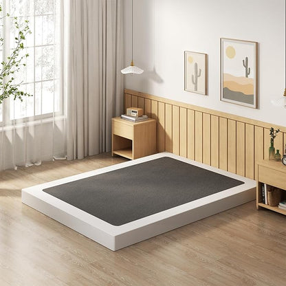 EMODA 5 Inch Full XL Box Spring, 3000 LBS Heavy Duty Metal XL Full Mattress Foundation with Fabric Cover, Easy Assembly, Black