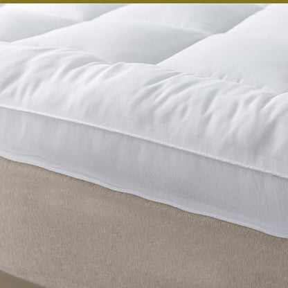 Mattress Topper Twin Size Pillowtop Bed Topper Mattress Pad 2 Inch Thick Mattress Cover