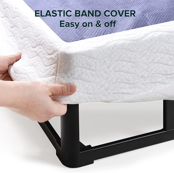 ZINUS 7 Inch California King Metal Smart Box Spring with Quick Assembly, Mattress Foundation, Strong Metal Frame, Easy Assembly