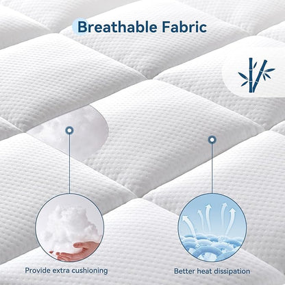 ONENICE 5 Inch King Mattress in a Box, Breathable Gel-Memory Foam Plus Removable Pillowtop Mattress for Pressure Relief, CertiPUR-US Certified Bed in a Box, Fiberglass-Free